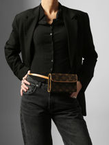 Preloved Louis Vuitton Heuptasje Florentine Monogram Brand connection Bruin louis vuitton AAX5645-vue-porte